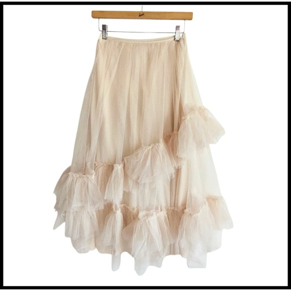 Joyfolie Tulle Skirt Ruffle‎ Tiered Party Special Occasion Girls Size 12 Maxi - Picture 1 of 11